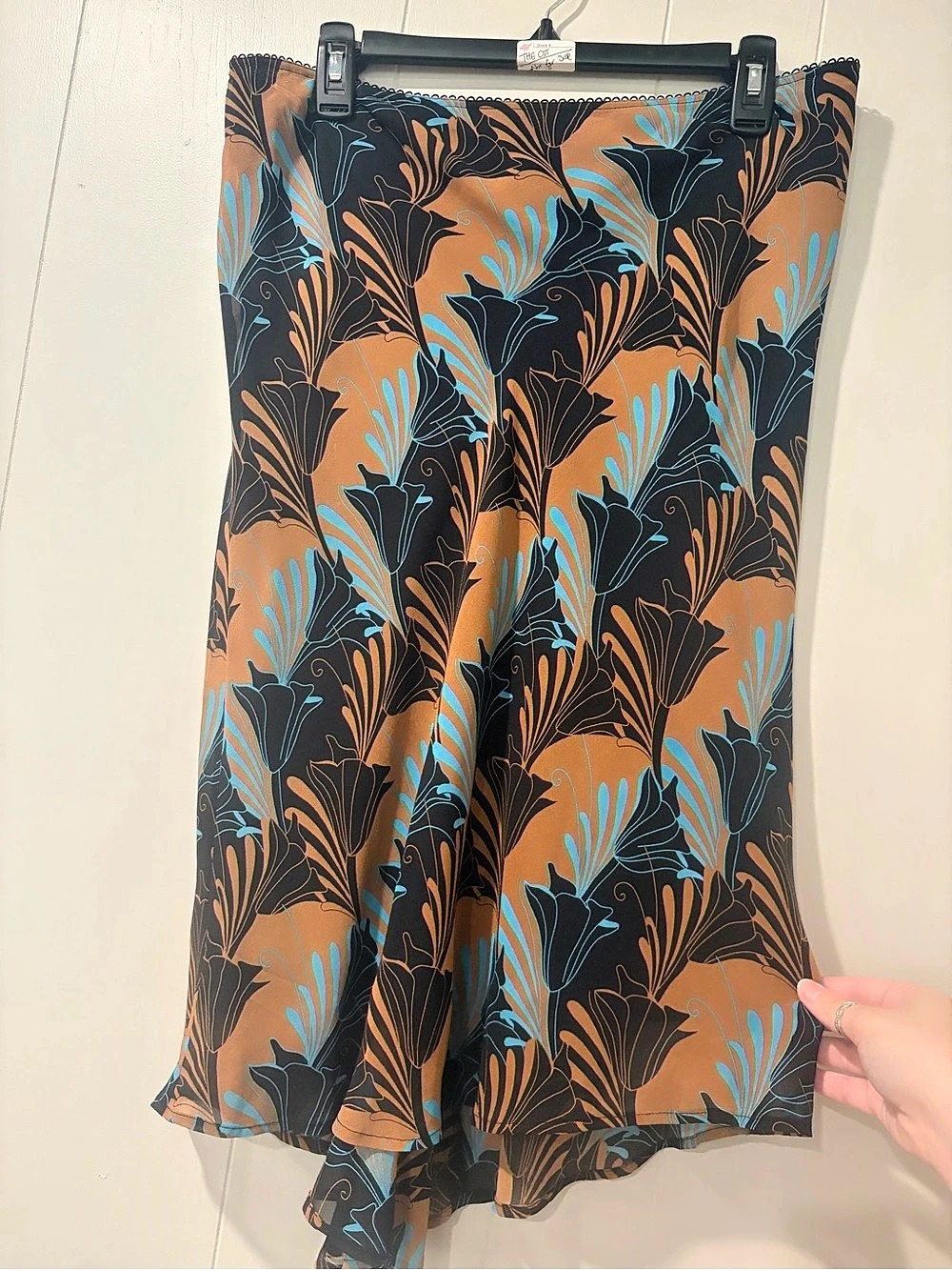 Worthington Floral Midi Skirt Size 6 Like New